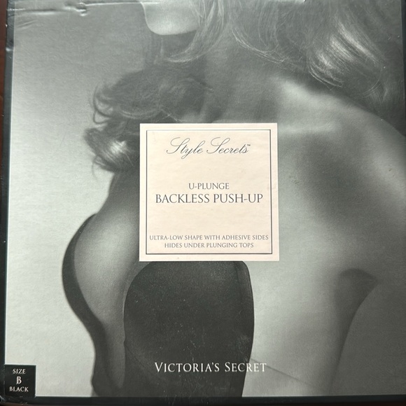 VS U Plunge Backless Push Up Adhesive Bra - Picture 2 of 5